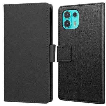 Just in Case Book Case Couro-PU Preto Motorola Edge 20 Lite
