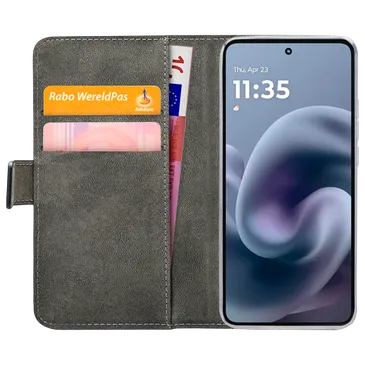 Mobilize PU-Couro Book Capa Preto Motorola Moto G86 Power