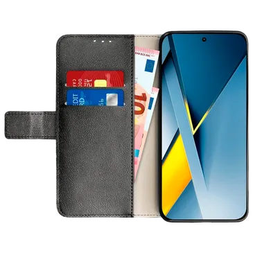 Just in Case PU-Couro Book Capa Preto POCO F8 Ultra