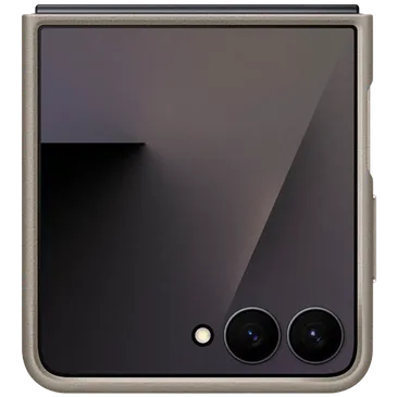 Samsung Kindsuit PU-Couro Back Cover Cinzento Samsung Galaxy Z Flip 7