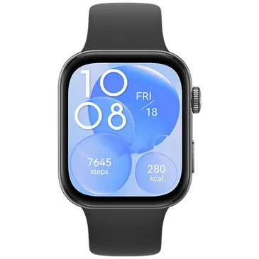 Huawei Watch Fit 3 Preto (Correia De Silicone Preta)