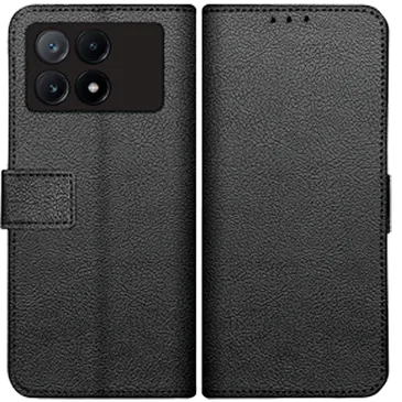 Just in Case Pu-Couro Book Capa Preto Poco X6 Pro