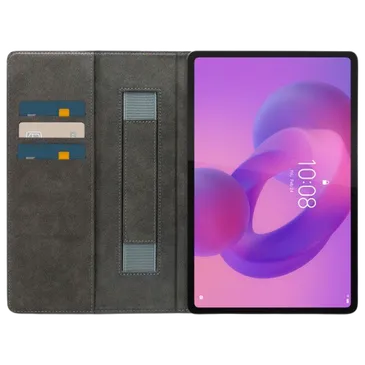 Mobilize Premium Folio PU-Couro Book Capa Preto Lenovo Idea Tab Plus