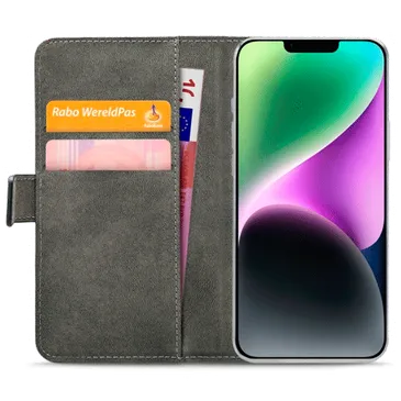 Mobilize Book Case Couro-PU Preto Apple iPhone 14 Plus