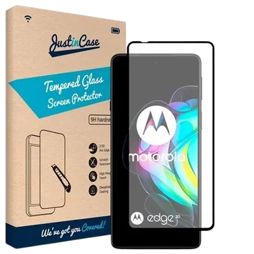 Just in Case Protector de Ecrã de Vidro Temperado Edge to Edge Motorola Edge 20