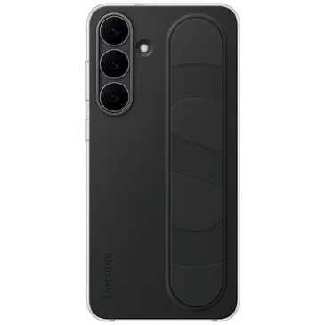 Samsung Standing Grip Silicone Back Cover Preto Samsung Galaxy S25 FE