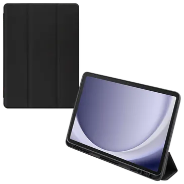 Mobilize PU-Couro Solid Folio Book Capa Preto Samsung Galaxy Tab A9+/A11+