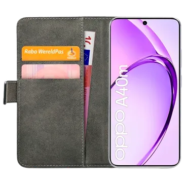 Mobilize Pu-Couro Book Capa Preto OPPO A40/A40M/A60 5G