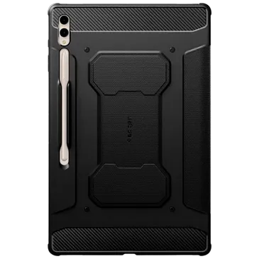 Spigen Rugged Armor Pro TPU Book Capa Preto Samsung Galaxy Tab S10 Ultra