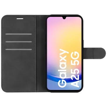 Just in Case Pu-Couro Book Capa Preto Samsung Galaxy A25