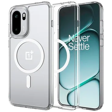 Just in Case Military Grade Plástico Back Cover Transparente Magnético OnePlus 15R