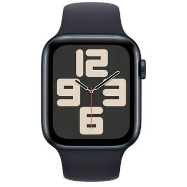 Apple Watch SE 2023 4G 44mm Preto (Correia De Silicone Preta S/M)
