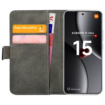 Mobilize Pu-Couro Book Capa Preto Xiaomi 15 Ultra