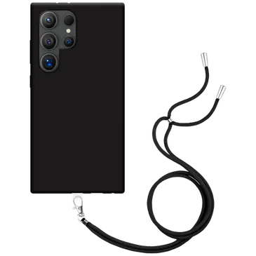 Just in Case TPU Back Cover Preto com Koord Samsung Galaxy S24 Ultra