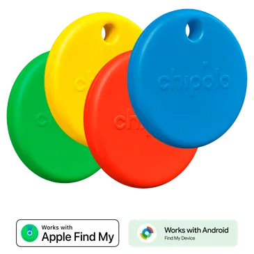 Chipolo POP Vermelho/Azul/Amarelo/Verde - 4-Pack