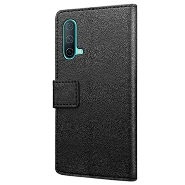 Just in Case Book Case Couro-PU Preto Oneplus Nord CE 5G