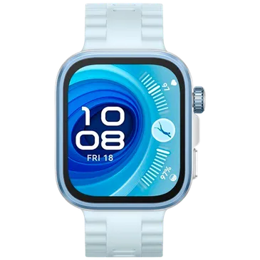 Huawei Watch Fit 4 Pro Prata (Bracelete De Borracha Azul)