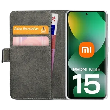 Mobilize PU-Couro Book Capa Preto Xiaomi Redmi Note 15/15 5G
