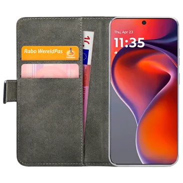 Mobilize Pu-Couro Book Capa Preto Motorola Moto G15/G15 Power