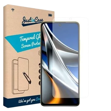 Just in Case Clear Protector de Ecrã de Vidro Temperado Poco X4 Pro