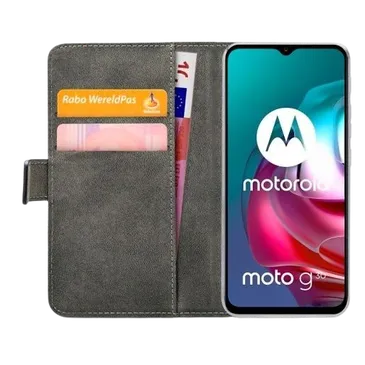 Mobilize Book Case Couro-PU Preto Motorola Moto G30