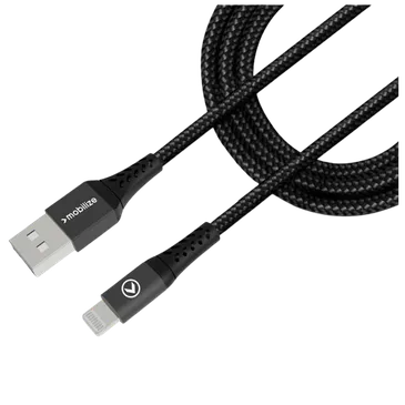 Mobilize USB - Lightning Nylon Cabo 1 Metro Preto