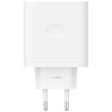 OPPO SuperVOOC Carregador Rápido 100W + USB-A USB-C Cabo Branco