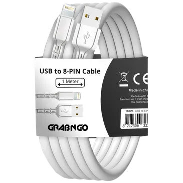 Grab 'N Go Lightning Cabo 1 Metro Branco