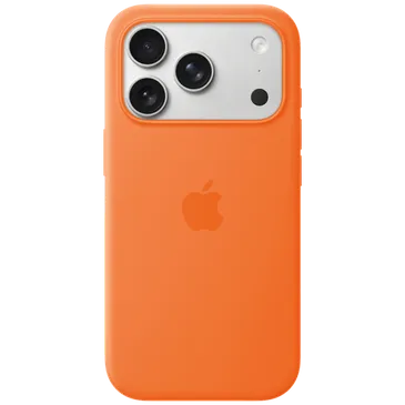 Apple Silicone Back Cover Laranja MagSafe Apple iPhone 17 Pro