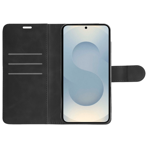 Just in Case Amovível PU-Couro Book Capa Preto Samsung Galaxy S26