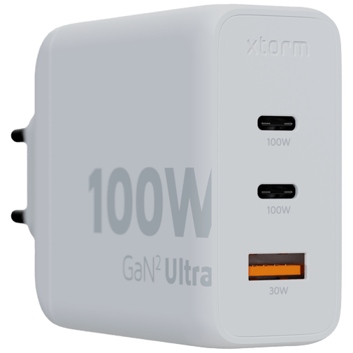Xtorm Gan2 Ultra USB 2-USB-C Carregador Rápido 100W Branco