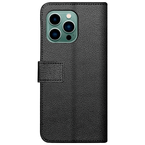 Just in Case Pu-Couro Book Capa Preto Apple iPhone 15 Pro