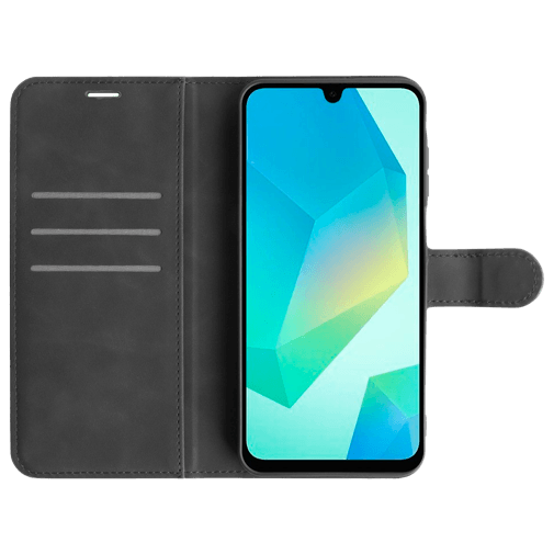 Just in Case Pu-Couro Book Capa Preto Samsung Galaxy A16/A16 5G
