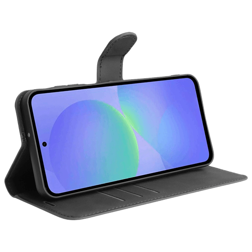 Just in Case PU-Couro Book Capa Preto Samsung Galaxy A37 5G