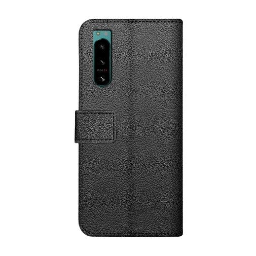 Just in Case Pu-Couro Book Capa Preto Sony Xperia 5 Iv