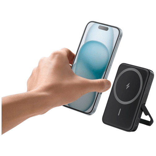 Anker 322 MagGo Magnético Power Bank Sem Fios 5.000Mah Preto