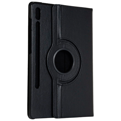 Just in Case Pu-Couro Rotating 360 Book Capa Preto Samsung Galaxy Tab S9+/S9 FE+/S10+