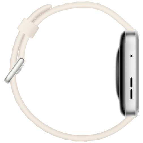 Huawei Watch Fit 4 Prata (Bracelete De Borracha Branca)