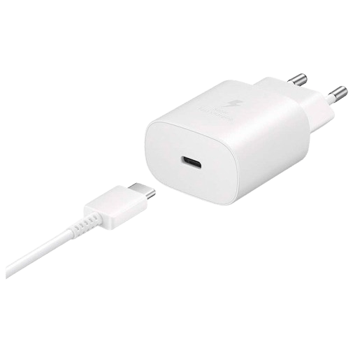 Samsung Carregador Rápido USB-C 25W + Cabo USB-C EP-TA800 Branco