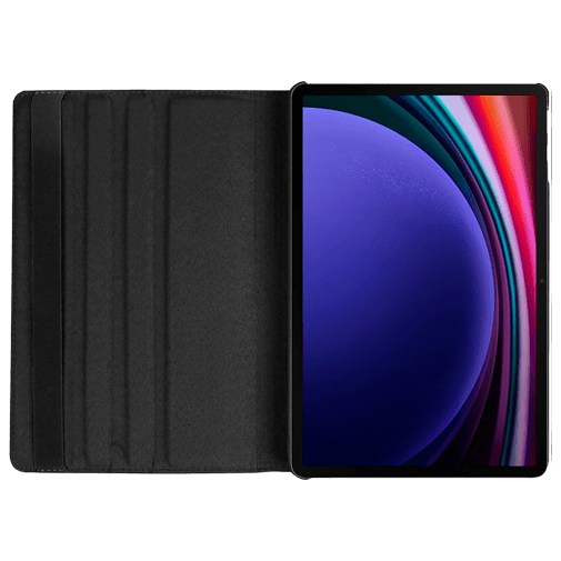 Just in Case Pu-Couro Rotating 360 Book Capa Preto Samsung Galaxy Tab S9+/S9 FE+/S10+