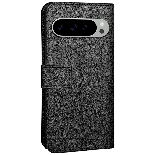 Just in Case Pu-Couro Book Capa Preto Google Pixel 9 Pro XL