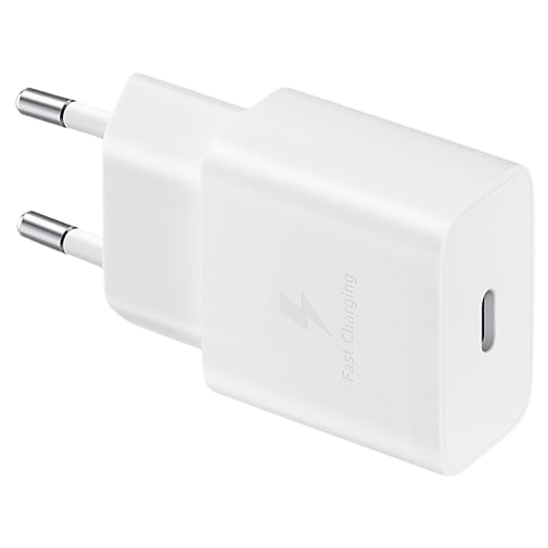 Samsung EP-T510 USB-C Carregador Rápido 15W + Cabo USB-C 1 Metro Branco
