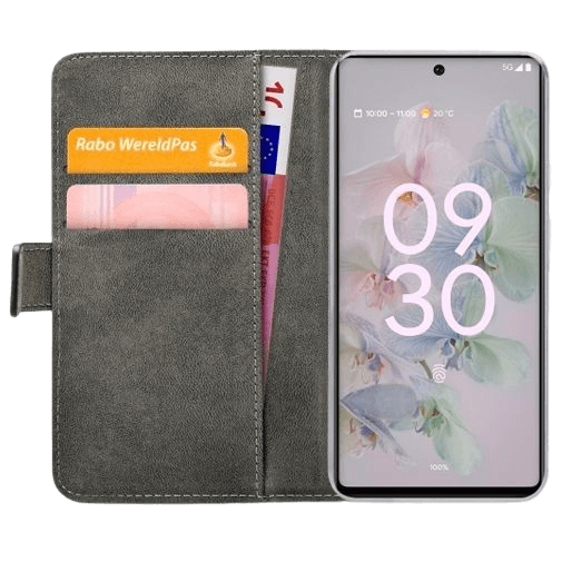 Mobilize Book Case Couro-PU Preto Google Pixel 6a