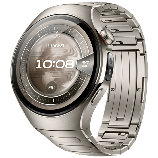 Huawei Watch 5 46mm Prata (Zilveren Titanium Correia)