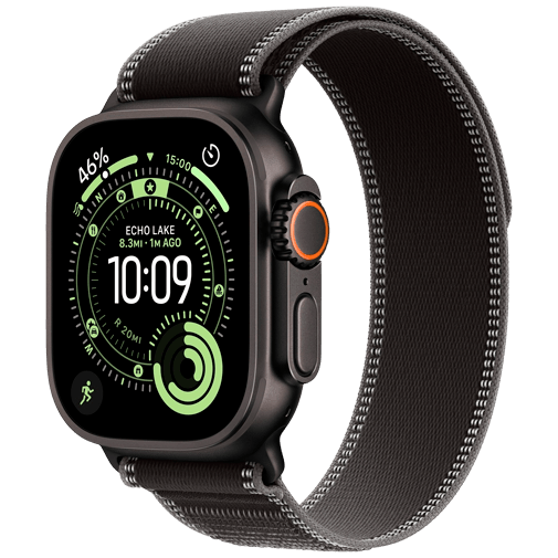 Apple Watch Ultra 3 49mm Preto (Bracelete Em Tecido Preto S/M)