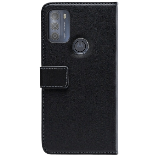 Mobilize Book Case Couro-PU Preto Motorola Moto G50