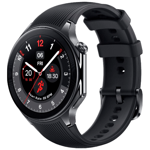 OnePlus Watch 2 Preto (Preto Rubberen Correia)