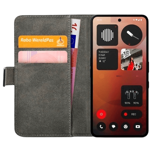 Mobilize Pu-Couro Book Capa Preto Nothing Phone (3a) Pro