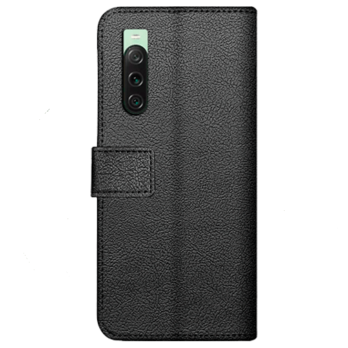 Just in Case Pu-Couro Book Capa Preto Sony Xperia 10 V