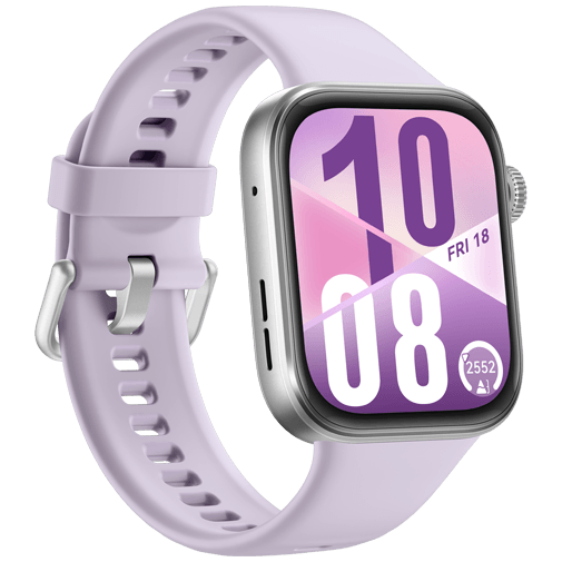 Huawei Watch Fit 4 Prata (Paarse Bracelete De Borracha)